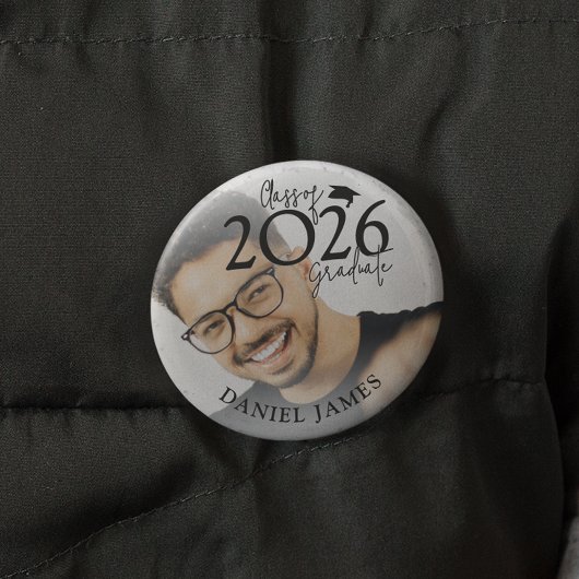 Afsoluterende van de klas van 2026 | Foto afstuder Ronde Button 3,2 Cm