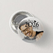 Afsoluterende van de klas van 2026 | Foto afstuder Ronde Button 3,2 Cm (Voorkant /achterkant)