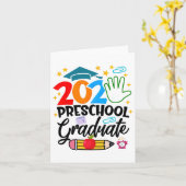 Afsolvent kleuterschool Pre-k afgestudeerd 2025 Af Kaart (Gele Bloem)