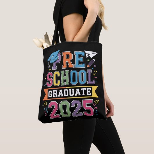 Afsolvent peuterspeelzaal 2025 Afstuderen Pre K Sc Tote Bag (Dichtbij)