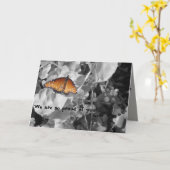 Afsolvent Stolz auf Dich Monarch Butterfly Abschlu Kaart (Gele Bloem)