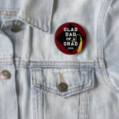 Afsouvenir voor afstuderende vader ronde button 5,7 cm (In situ)