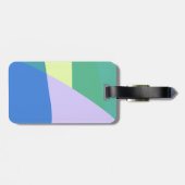 Afspeelbaar Abstract pasta-kleurenblok, persoonlij Bagagelabel (Achterkant horizontaal)