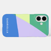 Afspeelbaar Abstract pasta-kleurenblok, persoonlij Case-Mate iPhone Case (Achterkant (horizontaal))