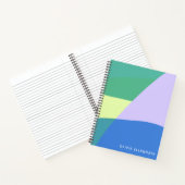 Afspeelbaar Abstract pasta-kleurenblok, persoonlij Notitieboek (Binnen)