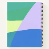 Afspeelbaar Abstract pasta-kleurenblok, persoonlij Notitieboek (Achterkant)