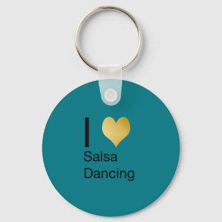 Afspeelbaar elegant I Heart Salsa Dancing Sleutelhanger