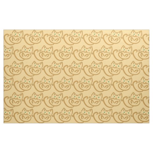 Afspeelbaar Kat Stof (Fat Quarter)