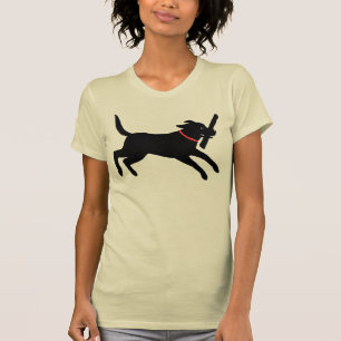 Afspeelbaar labrador Retriever Dog Black Lab T-shirt
