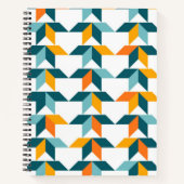 Afspeelbaar, levendig, trendy, modern geometrisch  notitieboek (Voorkant)