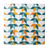 Afspeelbaar, levendig, trendy, modern geometrisch  tegeltje (Voorkant)