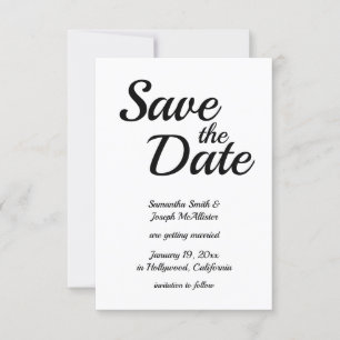 Afspeelbaar modern lettertype zwart-wit kaart