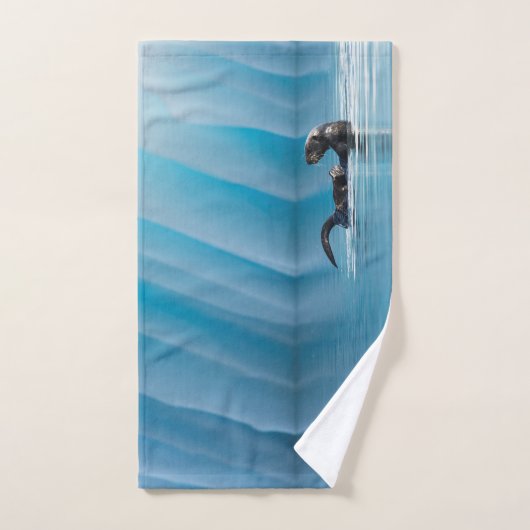 Afspeelbaar Zee Otter Bad Handdoek (Handdoek)