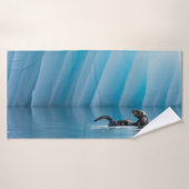Afspeelbaar Zee Otter Badhanddoek (Badhanddoek)