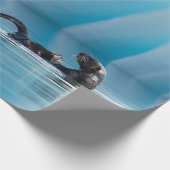 Afspeelbaar Zee Otter Cadeaupapier (Hoek)