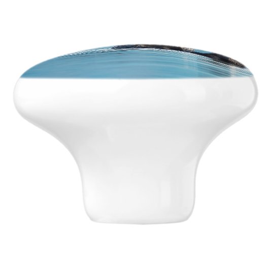 Afspeelbaar Zee Otter Keramische Knop (Zijkant)