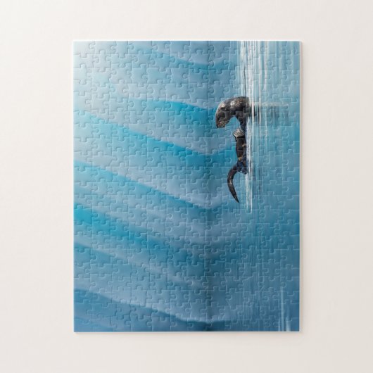 Afspeelbaar Zee Otter Legpuzzel (Verticaal)