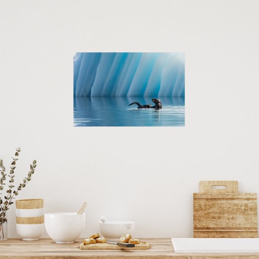 Afspeelbaar Zee Otter Poster (Keuken)