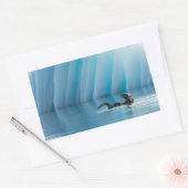 Afspeelbaar Zee Otter Rechthoekige Sticker (Envelop)