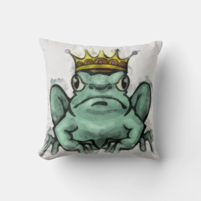 Afspeelbare Bevroren Koning Illustratie Pillow Kussen (Voorkant)