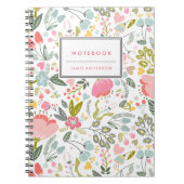 Afspeelbare bloemen - Aangepaste laptop Notitieboek (Voorkant)