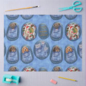 Afspeelbare cadeaus knippen en naaien tissuepapier (Craft)