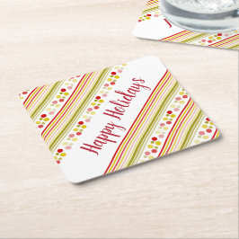 Afspeelbare en kleurrijke ontwerper kartonnen onderzetters