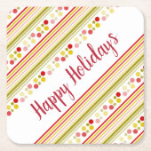 Afspeelbare en kleurrijke ontwerper kartonnen onderzetters (Voorkant)