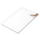 Afspeelbare oranje en witte tabby notitieblok (Schuin)