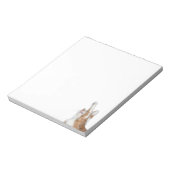 Afspeelbare oranje en witte tabby notitieblok (Linkerzijde)