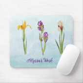 Afspeelbare Paarse persoonlijke items met naam Muismat (Met muis)