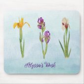 Afspeelbare Paarse persoonlijke items met naam Muismat (Voorkant)