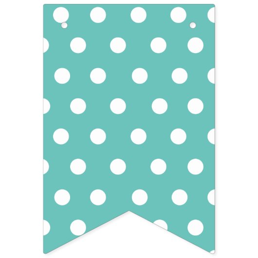 Afspeelbare poka Dot Custom Photo Collage Dorm Roo Vlaggetjes (Eerste vlag)