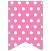 Afspeelbare poka Dot Custom Photo Collage Dorm Roo Vlaggetjes (Derde vlag)