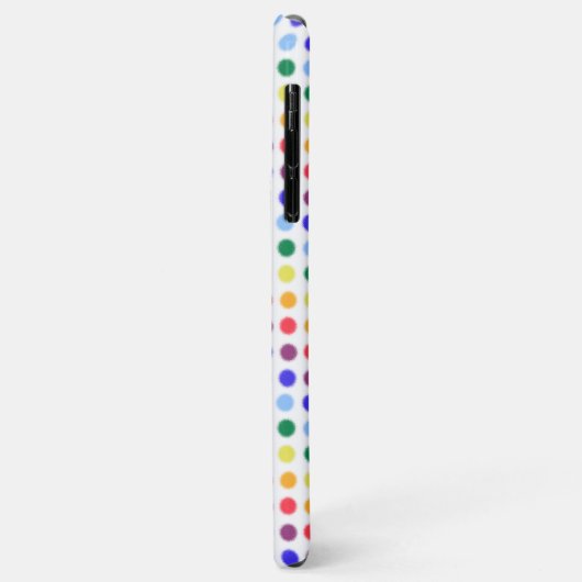 Afspeelbare regenboogpoka Dots gepersonaliseerd mo Case-Mate iPhone Case (Achterkant/links)