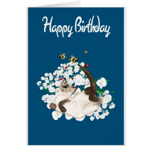 Afspeelbare Siamese kat