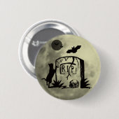 Afspeelbare zwarte kat-Button Ronde Button 5,7 Cm (Voorkant /achterkant)