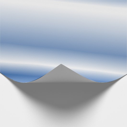 Afspeelblauwe zwart-wit diagonale lijnen cadeaupapier (Hoek)