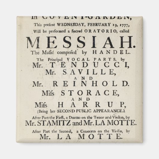 Afspeelbrief adverteren prestaties magneet (Voorkant)