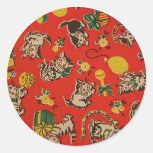  afspeeldagen Kat Ronde Sticker