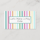 Afspeeldatum kind visitekaartje (Voorkant)