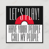 Afspeeldatum van Fun Child Vierkante Visitekaartje (Voorkant)