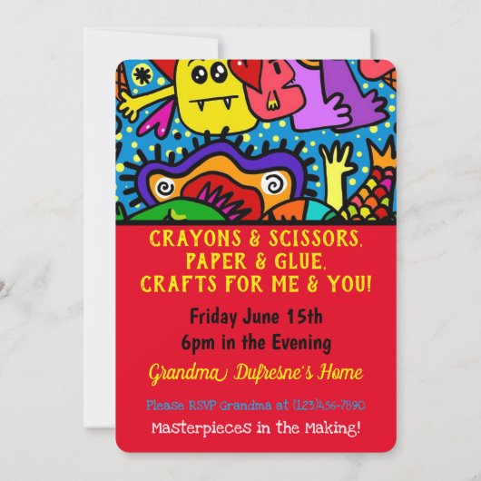 Afspeeldatum voor ambachten kaart (Achterkant)