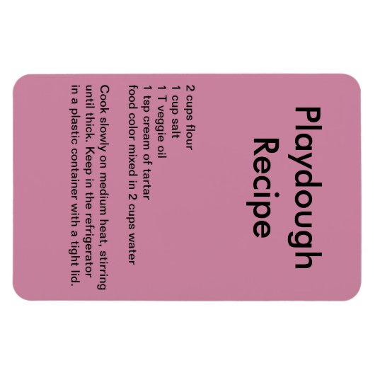Afspeeldeeg Recipe Magnet Magneet (Horizontaal)