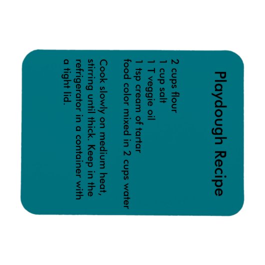 Afspeeldeeg Recipe Magnet Magneet (Horizontaal)