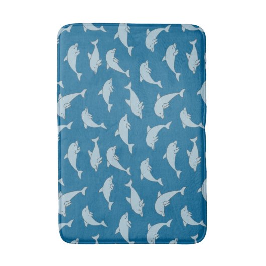 Afspeelgoedontwerp voor dolfijnen badmat (Voorkant Verticaal)