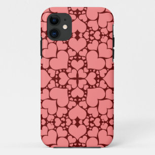 "Afspeelharten - Roze en rood" iPhone 5/5S-Hoesje Case-Mate iPhone Case