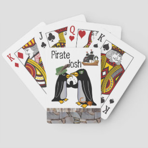 Afspeelkaart Deck Penguin Pirate Ship Stones Pokerkaarten