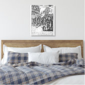 Afspeelkaart die de tekens weergeeft canvas afdruk (Insitu (Slaapkamer))