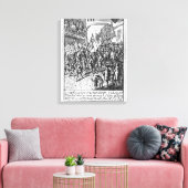 Afspeelkaart die de tekens weergeeft canvas afdruk (Insitu (Woonkamer))